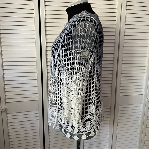 Lace Ombré Open front top by Lana Lee XL - Picture 4 of 8